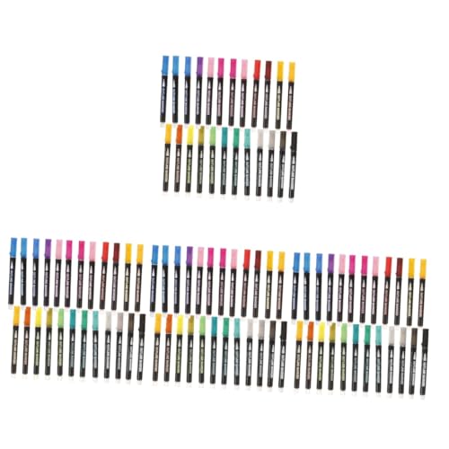 Tofficu 4 Sätze Doppellinien Umrissstift Stoffmarker Textmarker Grafikmarker Ausgefallene Marker Markierstift DIY Zubehör Ästhetische Glitzerstifte Bunte Stifte Bürobedarf 24 Stück * 4 von Tofficu