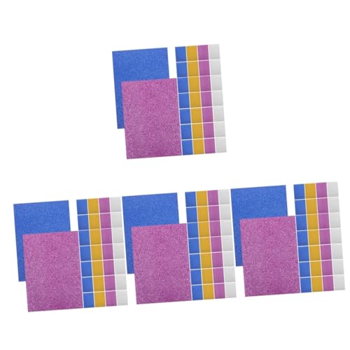 Tofficu 4 Sätze Glitzerkarton Kreativpapier Paketpapier Packpapier Vellum Paper Geschenkpapier Toilettenpapier Masse Mehrzweck-karton Zum Selbermachen Farbiges Bastelpapier 40 Blatt * 4 von Tofficu