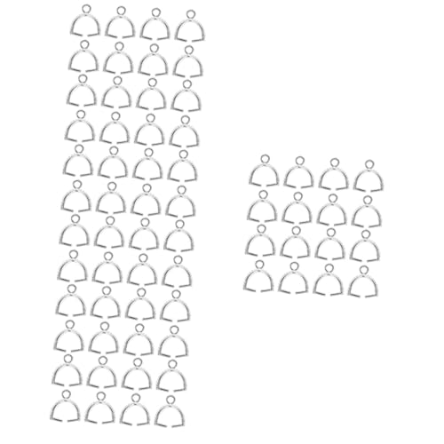 Tofficu 4 Sätze Guazi-taste Charm-anhänger Baumeln Halskettenverbinder Selber Machen Perlenanhänger Verschlüsse Schmuckzubehör Für Ohrringe Charm-prise-bügel Silver Kupfer 20 Stück * 4 von Tofficu