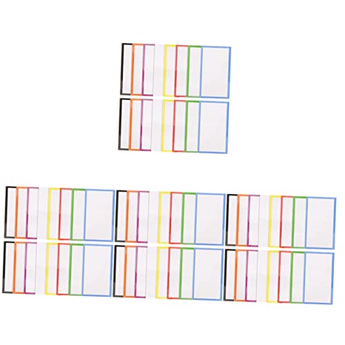 Tofficu 4 Sätze Leeres Etikett Schreiben Magnetische Aufkleberetiketten Magnetische Namensschilder Magnetetiketten Magnetische Notizzettel Magnettafel Whiteboard Das Haustier 48 Stück * 4 von Tofficu