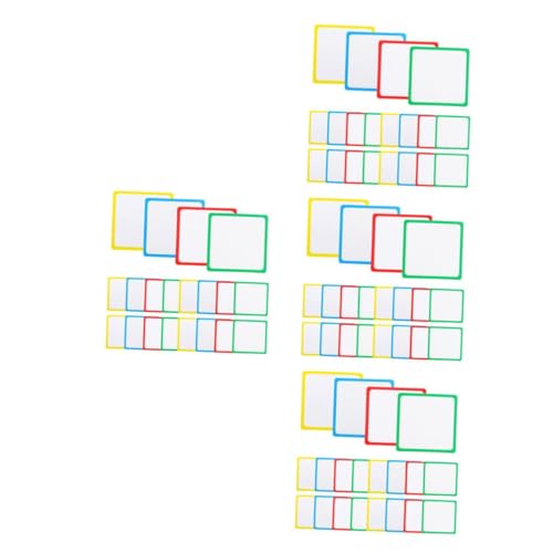 Tofficu 4 Sätze Löschbares Etikett Weiße Tafel Magnetische Trocken Abwischbare Etiketten Tafel Für Magnete Anzeige Trocken Abwischbare Zahlenkarten Magnetische Trocken 16 Stück * 4 von Tofficu