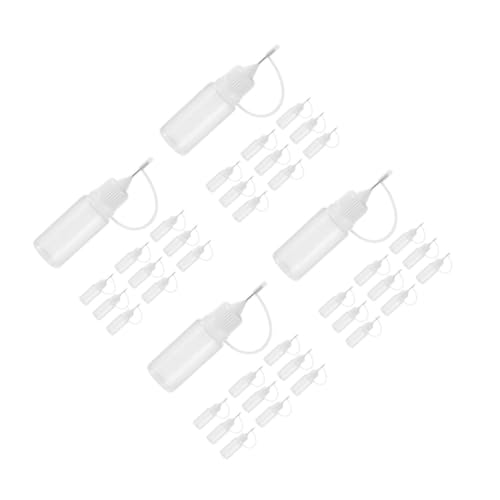 Tofficu 4 Sätze Nadel Leere Leimflasche Stecker Dichtungen Versorgungshaken Hardware-dichtungen Leere Flasche Tropferflasche Wohnaccessoire Plastiktropfer Pp Transparent 10 Stück * 4 von Tofficu