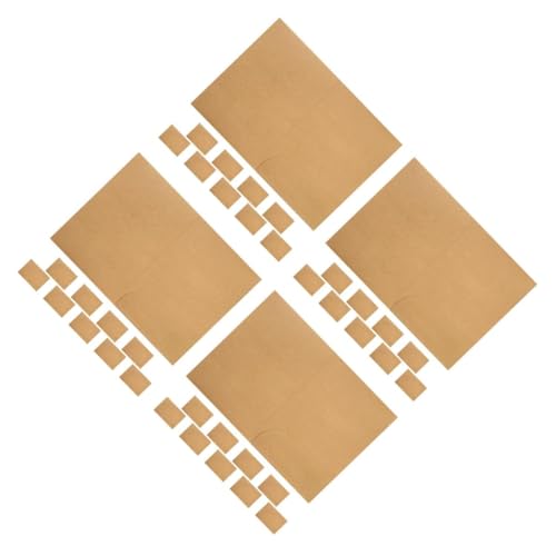 Tofficu 4 Sätze Ordner Aus Kraftpapier Dokumentenspeicher-organizer Ordner Mit Taschen Dokumentieren Geldbörse Aktenhalter Portfolio-ordner A4-papier-organizer Khaki 10 Stück * 4 von Tofficu