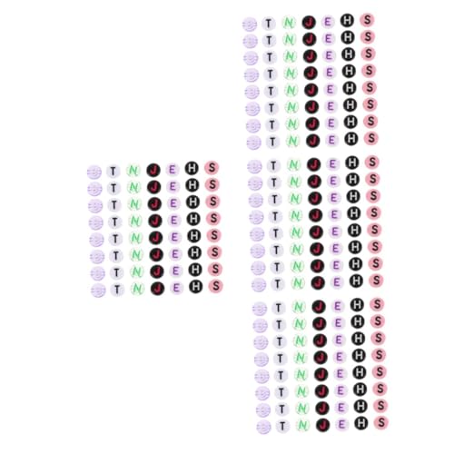 Tofficu 4 Sätze Perlen Klare Farbige Perlen Freundschaftsarmband Sets Buchstabenperlen Alphabet Perlen Freundschaftsarmband Perlen Buchstaben Perlen Ästhetische Perlen 700 Stück * 4 von Tofficu