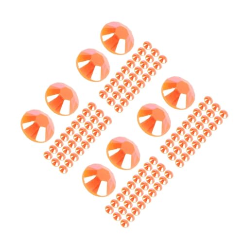 Tofficu 4 Sätze Strass Mit Flachem Boden Herbstfarbene Strasssteine Strass Flatback Zubehör Für Diy-strasssteine Strassaufkleber Zum Basteln Flatback-kristall Harz Orange 1000 Stück * 4 von Tofficu