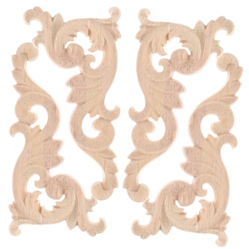 Tofficu 4 Stück Teiliges Holzapplikationen mit Geschnitztem Onlay Natürliche Möbeldekoration Langlebige DIY Holzornamente für Schrank und Türverzierung im Eleganten Europäischen Stil Tofficu 4 Stück Teiliges Holzapplikationen mit Geschnitztem Onlay Natürliche Möbeldekoration Langlebige DIY Holzornamente für Schrank und Türverzierung im Eleganten Europäischen Stil von Tofficu