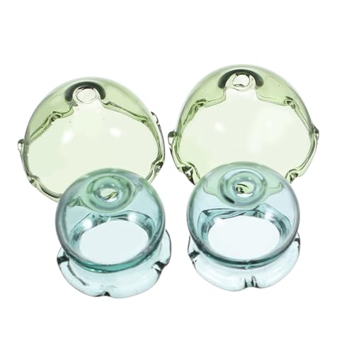 Tofficu 4 Stück Windspiele Lose Perlen Blumenschmuck Glockenanhänger Glockenperlen Perlen Zum Flechten Von Haaren Blumenperlenkappe Tulpen-charme Schmuckzubehör Pastellperlen Green Glas von Tofficu