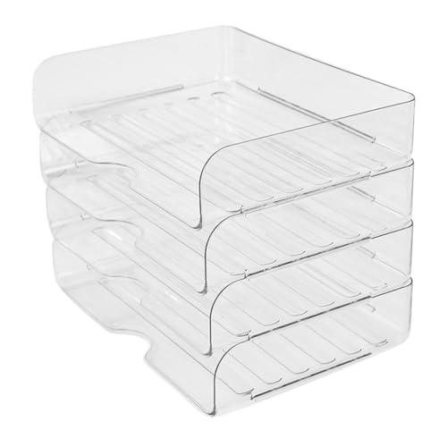 Tofficu 4 Stück Zu Organisieren Schreibtische Papierfach Briefablage-schreibtisch-organizer Office-datei-organizer Ablagefach Papierfächer Das Haustier Transparent von Tofficu