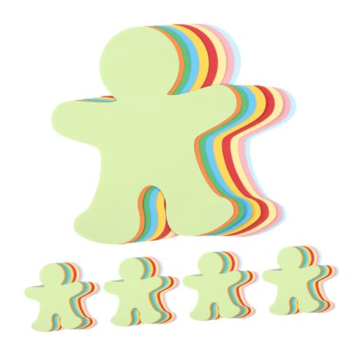 Tofficu 45st Kinder Belohnen Decoupage Lebkuchen-ausschnitte Filigrane Wandausschnitte Menschen Formen Ausschnitte Kinder-cartoon-ausschnitte Diy Tapetenausschnitte Papier von Tofficu