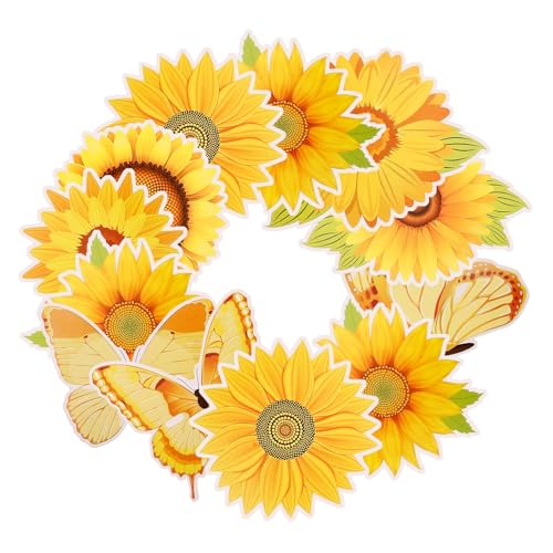 Tofficu 45st Sonnenblumen-decoupage Sonnenblumen-frühlingsausschnitte Frühlingsdeko Für Die Pinnwand Frühlingsdeko Fürs Büro Sommerscherenschnitt Frühlingsdekorationen Yellow Papier von Tofficu