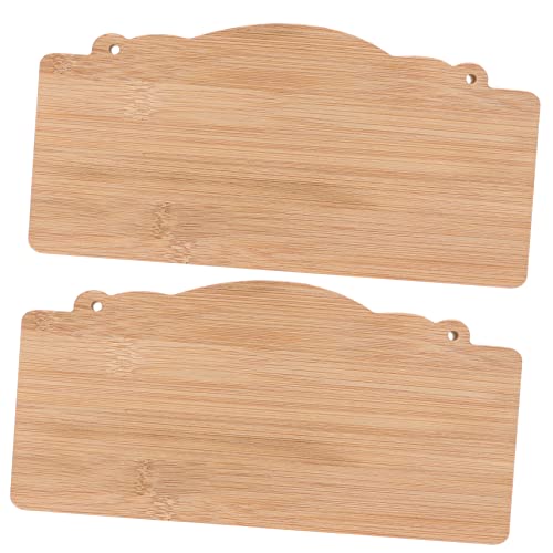 Tofficu 4sets Blankes Schild Aus Bambusholz Weihnachten Party Hochzeitsschild Home Decor Home Dekoration Offen Fliesen Handwerksprojekt Holzschild Leeres Holzschild Zum Selbermachen 2pcs*4 von Tofficu