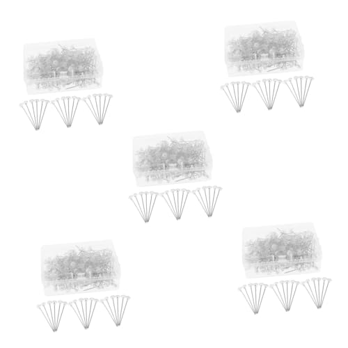 Tofficu 5 Sätze Diamantnadel Hochzeitsdekoration Nâhzubehör DIY Blumenpins Corsagenstecker Blumenstrauß Nadeln Blumenbrosche Stecknadeln Zum Nähen Plastik Transparent 200 Stück * 5 von Tofficu