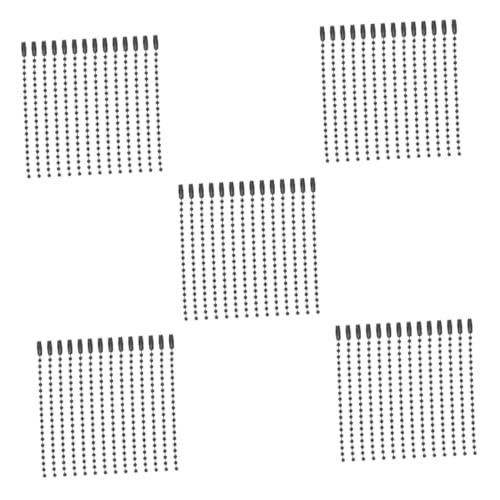 Tofficu 5 Sätze Die Kette Schlüsselanhänger Perlen Schlüsselanhänger Kugelketten Schlüsselanhänger Dekorative Perlenketten Perlenkette Schlüsselanhänger Ketten Metall 100 Stück * 5 von Tofficu