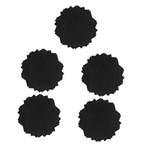 Tofficu 5 Sätze Flash-luftpolsterfolie Schwammpapier Selber Machen Schwarze Glitzerkarte Glitzerndes Aufkleberpapier Glitzerkartonpapier Bastelpapier Schwammmaterial Black 10 Stück * 5 von Tofficu