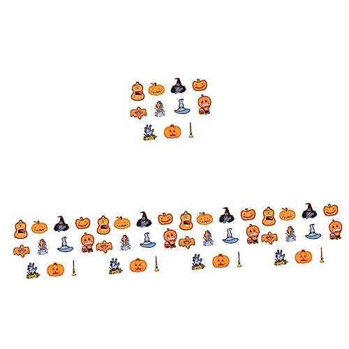 Tofficu 5 Sätze Halloween-patch Halloween Basteln Halloween Costume Halloween Outfits Halloweenkostüme Deko-accessoire Patch Gestickt Patches Nähen Applikation Nähen Polyester 11 Stück * 5 von Tofficu