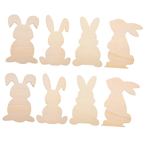 Tofficu 5 Sätze Holzspäne in Hasenform Beflockter Hase Heufresser Kaninchen Osterhase Ausgeschnitten Easter Bunny Basteln Ostern Holzbretter Bemalen Diy Hängendes Kunsthandwerk 8 Stück * 5 von Tofficu