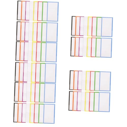 Tofficu 5 Sätze Leeres Etikett Schreiben Magnetbuchstaben Für Den Kühlschrank Wiederverwendbare Namenslöschaufkleber Magnetische Namensschilder Magnetetiketten Whiteboard 48 Stück * 5 von Tofficu