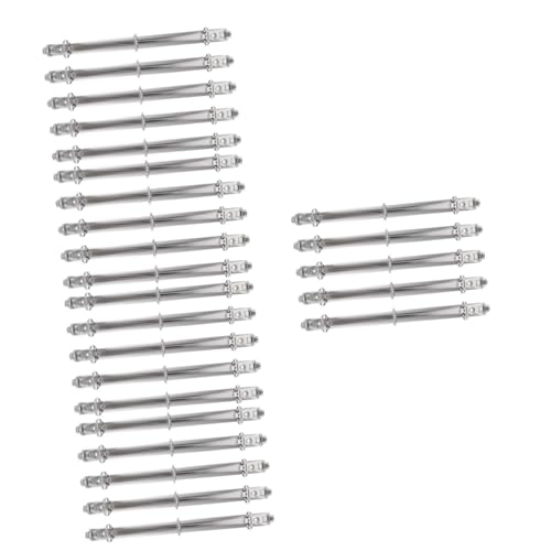 Tofficu 5 Sätze Mappe Bausatz Mechanismus D-ringbuch Kleberinge Ordner-organizer Großer Ordner Notizbuch Segmentierter Binder Mit Deckel Lochringe Bindemittel Silver Weißnickel 5 Stück * 5 von Tofficu