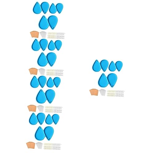 Tofficu 5 Sätze Ohrringform-Set Formen zur Herstellung von Ohrringanhängern Formen für Halskettenanhänger Heimwerken Anhängerform ohrringe Gießform aus Silikon DIY-Ohrringform Papier von Tofficu