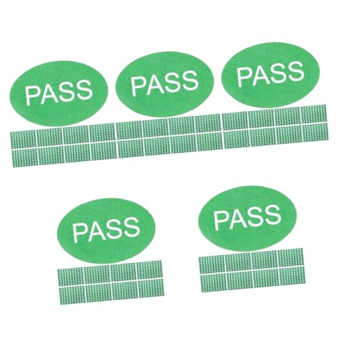 Tofficu 5 Sätze Ovaler Grüner Qc-pass-inspektionsaufkleber Klebesticker Stickers Aufkleber Klebetiketten Farbige Aufkleber Vinyl Lageretiketten Lagergeprüfte Aufkleber Green 2000 Stück * 5 von Tofficu