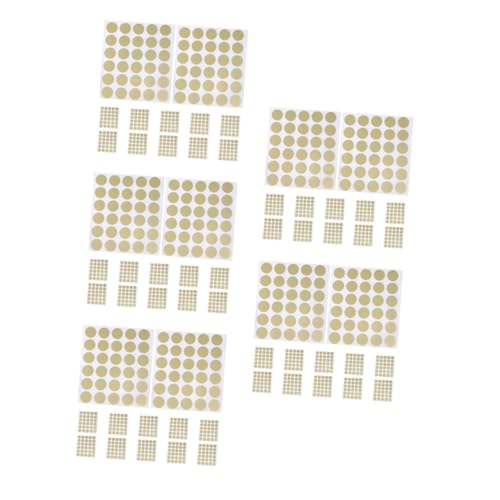 Tofficu 5 Sätze Rubbellos Rubbellabel Gold Scratch Off Karten Gewinnspiel Aufkleber Selbstklebende Sticker Aufkleber Für Gewinnspiele Diy-gewinnspiel Heimwerken Papier Golden 360 Stück * 5 von Tofficu