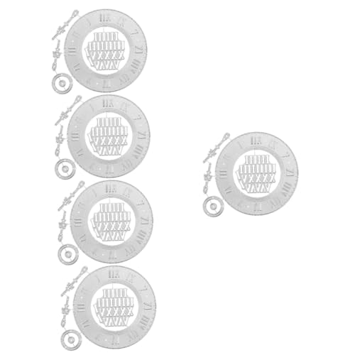 Tofficu 5 Sätze Stanzformen Für Wanduhren Gestanzte Formen Puzzleschneider Uhrförmige Stanzschablonen Herstellung Des Schnitts Herstellung Von Visitenkarten Durchsichtige Bütte von Tofficu