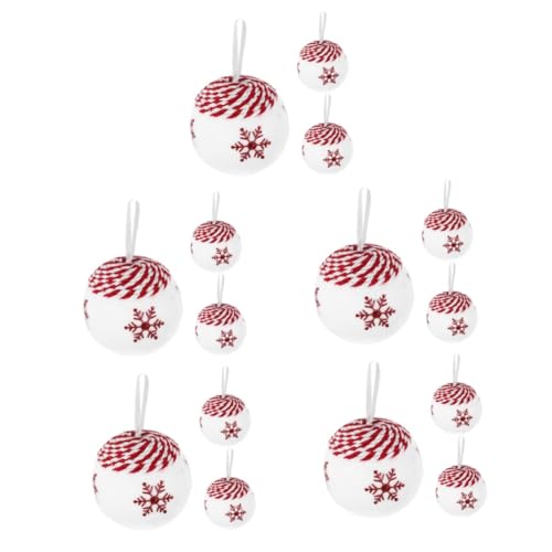 Tofficu 5 Sätze Weihnachtsdekorationskugel Weihnachts-hüpfburgen Weihnachtsbaum Lametta Weihnachtsbeleuchtung Christbaumkugeln Christbaumschmuck Klare Weihnachtskugeln Schaum 3 Stück * 5 von Tofficu