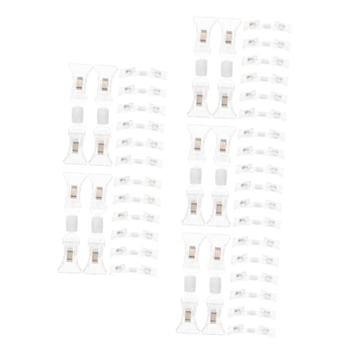 Tofficu 5 Sätze Werbeclip Display-clips Aufbewahren Büroschilderhalter Klare Clips Etikettenclips Aus Kunststoff Preisschild-display-clips Verkaufsständer Transparent Plastik 8 Stück * 5 von Tofficu