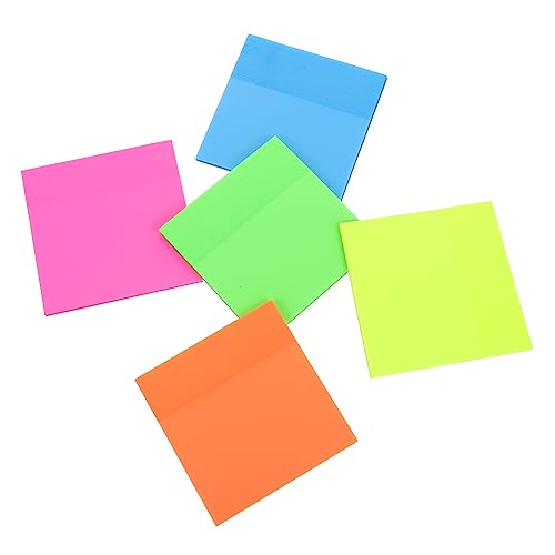 Tofficu 5 Stück Haftnotiz notizblock memoboard notizgitter transparent notes sticky klebezettel durchsichtig notepad sichtbare Notizblöcke Aufkleber beachten Memo-Aufkleber das Haustier von Tofficu