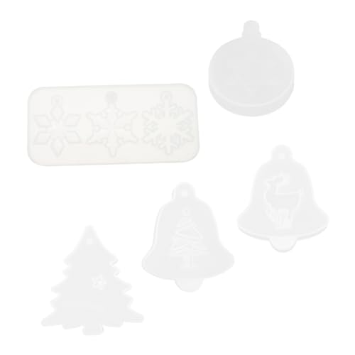 Tofficu Weihnachtsbaum Silikonform Für DIY Epoxidharz Pendants Hängende Ornamente Gießform Für Weihnachtsdekoration Elch Schneeflocke Und Mehr von Tofficu