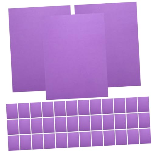 Tofficu 50 Blatt Büttenpapier Kraftpapier Malpapier Malkarton selber machen DIY-Material Kreis- buntes Papier kreativpapier papierschere Kartonpapier farbiges Bastelpapier Violett von Tofficu