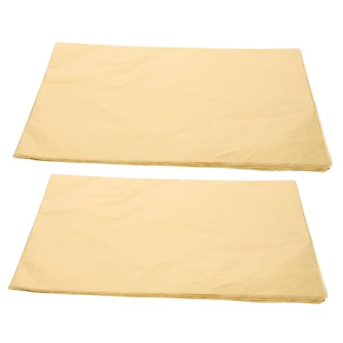 Tofficu 50 Blatt Geschenkpapier Bastelpapier Taschentuch Verpackungspapier Für Schuhe Seidenpapierquadrate Karton Strauß Weißes Seidenpapier Seidenpapierverpackung Festblatt Golden von Tofficu