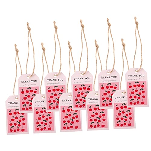 Tofficu 50 Stück Blumenfruchtetikett Dekorationen für Hochzeitszeremonien danke geschenketiketten Gastgeschenke-Tags geschenkband geschenkverpackung Label-Tags Geschenkanhänger Papier von Tofficu