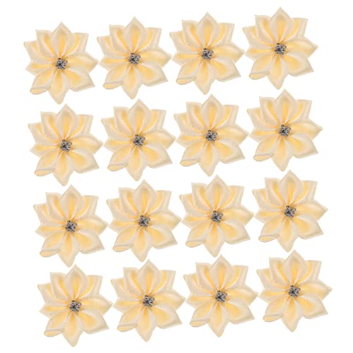 Tofficu 50 Stück Diamantblüten Stickerei-Kits DIY-Verzierung Stickabziehbilder Abzeichen kopfschmuck DIY liefert Hut- für Kleidung Blumenform-Anhänger Hutflecken Polyester von Tofficu