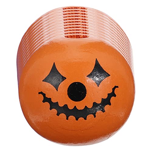 Tofficu 50 Stück Holzperlen Hängender Eimer im Halloween-Stil Quaste Ecke halloween basteln halloween dekoration schmuck dekorative Abstandsperlen Halloween lose Perlen hölzern Orange von Tofficu