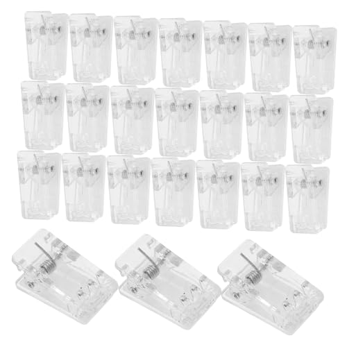 Tofficu 50 Stück Selbstklebender Kleiner Clip Kabelclips Handtuchhalter Büroklammern Groß Poster-fotoclip Kleine Klare Clips Clip-aufhänger Befestigungselemente Süßer Stoß Transparent Abs von Tofficu