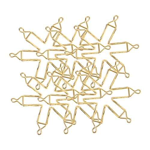 Tofficu 50 Stück Verschluss Einer Taschenuhr Taschenuhrenkette Diy-zubehör Uhrenkettenverschluss Diy Bastelclips Kettenverschluss Für Taschenuhren Diy Taschenuhr-kettenclips Eisen Golden von Tofficu