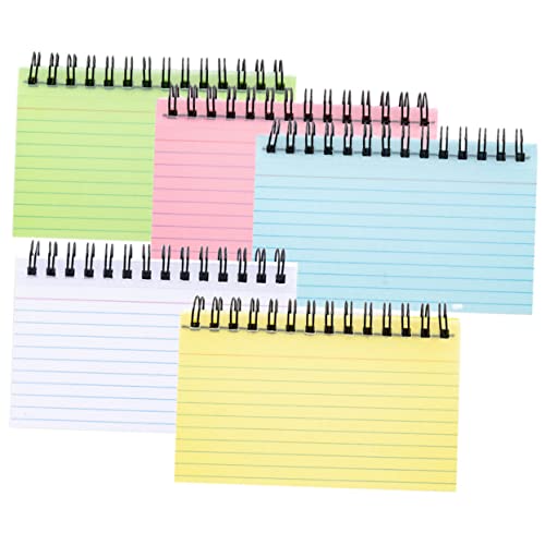 Tofficu 5St Spule Notizbuch school notebook small notebook Notizblock-Set the notebook buch notebooks Notizblockhalter Raster-Notizbuch Tagesplan-Notizblöcke kleiner Notizblock 3x5 PVC von Tofficu