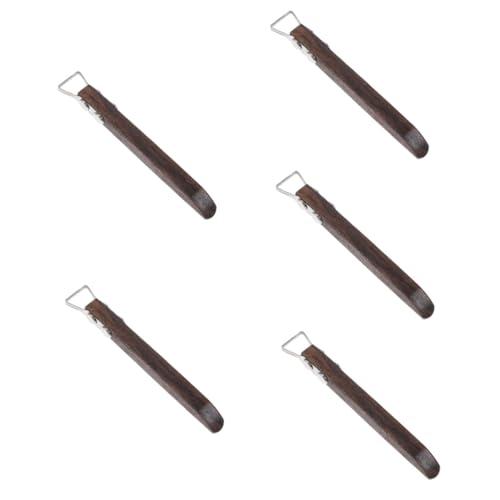 Tofficu 5St Töpferwerkzeuge Ton clay tools pottery tools keramikmesser schärfer keramik messer Keramikschaber Töpferzubehör Keramikwerkzeuge Modellierwerkzeug aus Keramik Holz von Tofficu