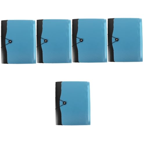 Tofficu 5St Wandordner-Organizer stationärer Organizer Organisator aus Papier Aktentaschen tragbar aufbewahrungssack verstausack Aktentasche sortieren Ordner mit mehreren Taschen pp Blue von Tofficu