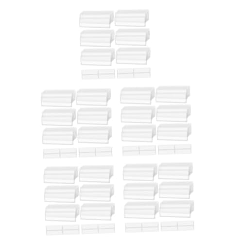 Tofficu 5sets Transparente Selbstklebende Etikettentasche Durchsichtiger Etikettenhalter Selbstklebende Index-etikettentaschen Klebeetikettentaschen Etikettenhalter Für Regale Pvc 32pcs*5 von Tofficu