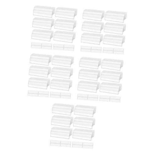 Tofficu 5sets Transparente Selbstklebende Etikettentasche Selbstklebender Etikettenhalter Regaletikettenhalter Beschriftungstaschen Etikettenhalter Für Schubladen Pvc 32pcs*5 von Tofficu