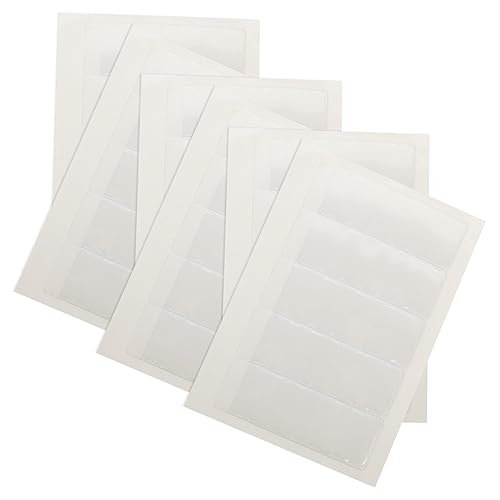 Tofficu 6 Blätter Kartenhalter Für Visitenkarten Brief Organizer Behälter Schild Klebeband Extra Fort Klebeetiketten Aktenordner Zum Aufhängen An Der Wand Toupetband Tür Transparent Papier von Tofficu