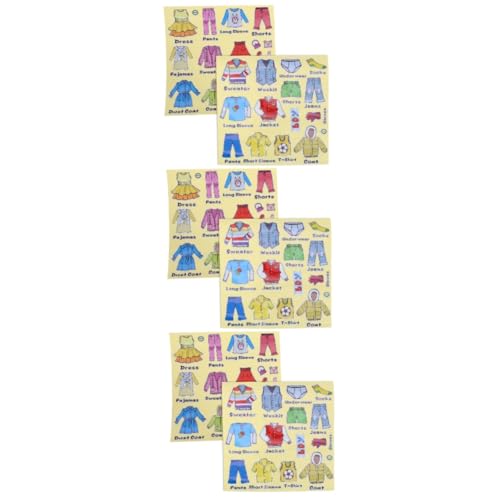 Tofficu 6 Blatt Applikationsetiketten Für Kleidungsstücke Etiketten Für Kommoden Schubladen Kinderschubladenaufkleber Kleidungssortieraufkleber Abnehmbare Kleidungsetiketten von Tofficu