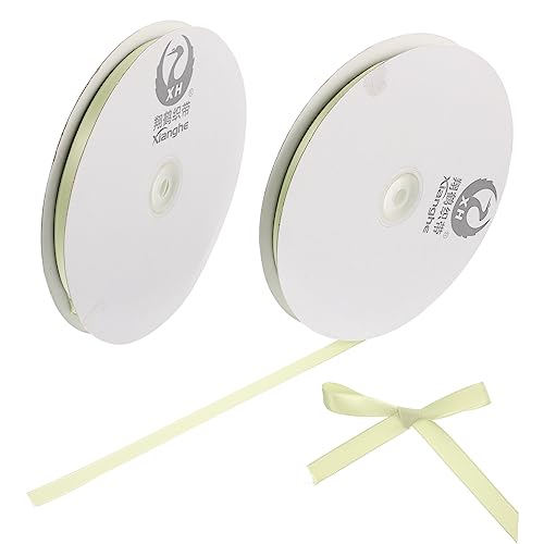 Tofficu 6 Rollen Gurtband Aus Polyester Geschenkband Seidenband Kuchenband Wickelband Für Die Hochzeit Schleife Für Die Party Weihnachtsband Blumenkuchendekorationen Green von Tofficu