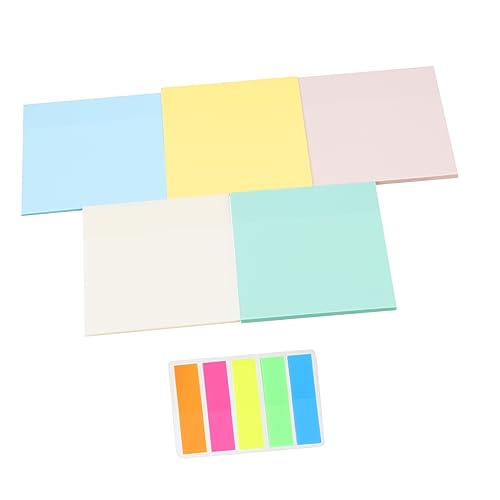 Tofficu 6 Sätze Haftnotiz memo klebezettel durchsichtig transparente sticky notes sticky notes transparent Pfeilzeichen transparenter Notizblock Aufkleber Taschennotiz Notizen das Haustier von Tofficu