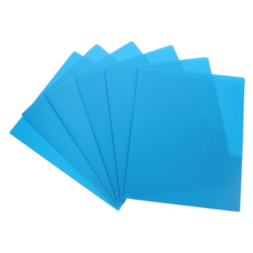 Tofficu 6St Taschenordner Plastikmappe Präsentationsmappe Taschenmappe für Organisation und Aufbewahrung bürobedarf PP-Material Aktenordner Schulmappen Ordner mit Taschen Dateiordner Blue von Tofficu