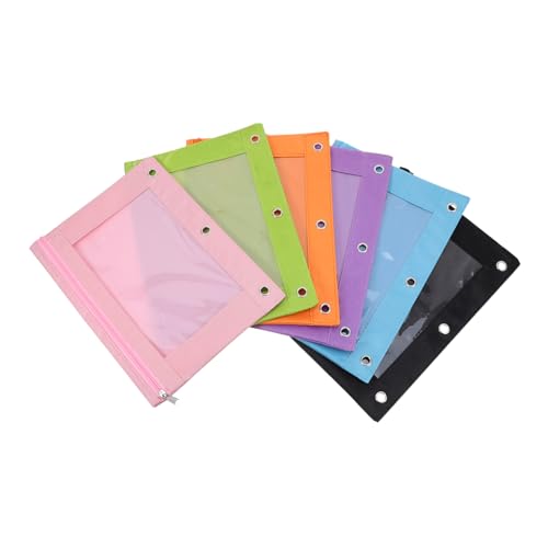 Tofficu 6st Papiertüte Mit Reiß Verschluss Organizer Handtasche Reißverschlüsse Schnellhefter Aufbewahrungsbeutel Federmäppchen Spannverschluss Stifthalter Blinde Taschen Pvc von Tofficu