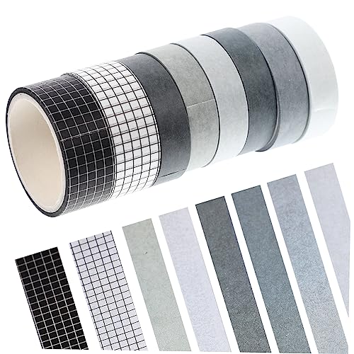 Tofficu 8 Rollen Einfarbiges Washi Tape Dünnes Washi-tape Farbiges Klebeband Für Kinder Massenaufkleber Washi-tape Für Scrapbooking Aufkleber Für Geschenkverpackungen Japanisches Papier von Tofficu