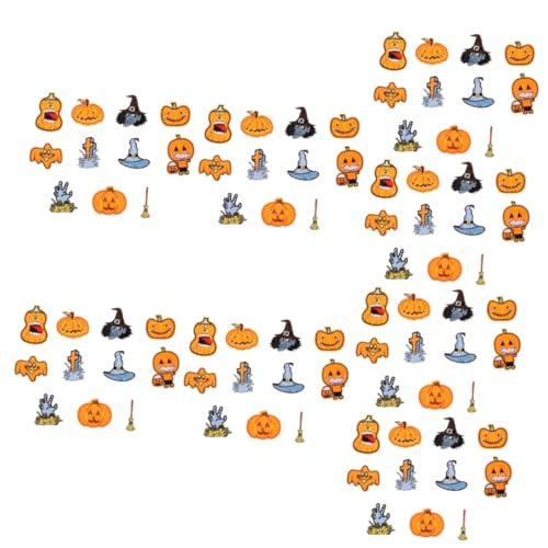 Tofficu 8 Sätze Halloween-patch Patch Gestickt Kürbisdekor Im Freien Gothic-patches Dosenkürbis Patches Kleidung Kürbiswachs Schmilzt Deko-accessoire Kürbisflecken Polyester 11pcs*8 von Tofficu